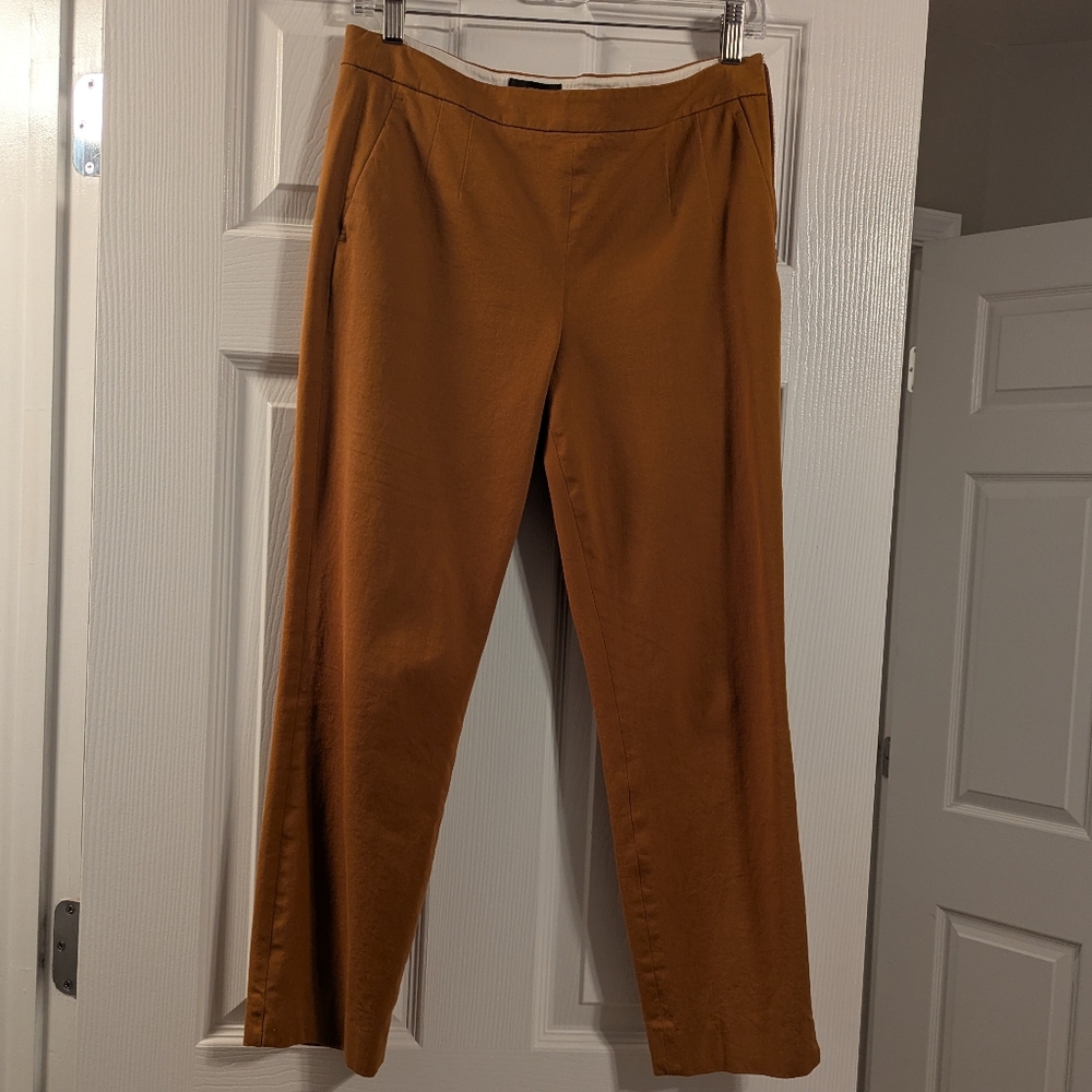 Jcrew Martie Slim Cropped Pants Mustard size 6